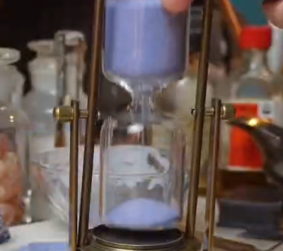 用蓝矿石制作沙漏