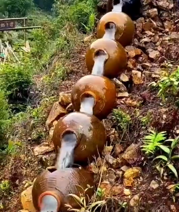 陶瓷罐引水