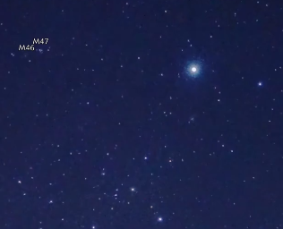 双筒望远镜同一视场中可以看到的两个疏散星团