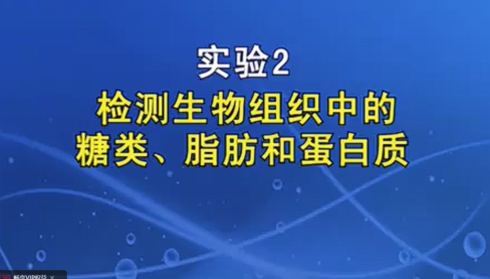 检测生物组织中的糖类脂肪和蛋白质