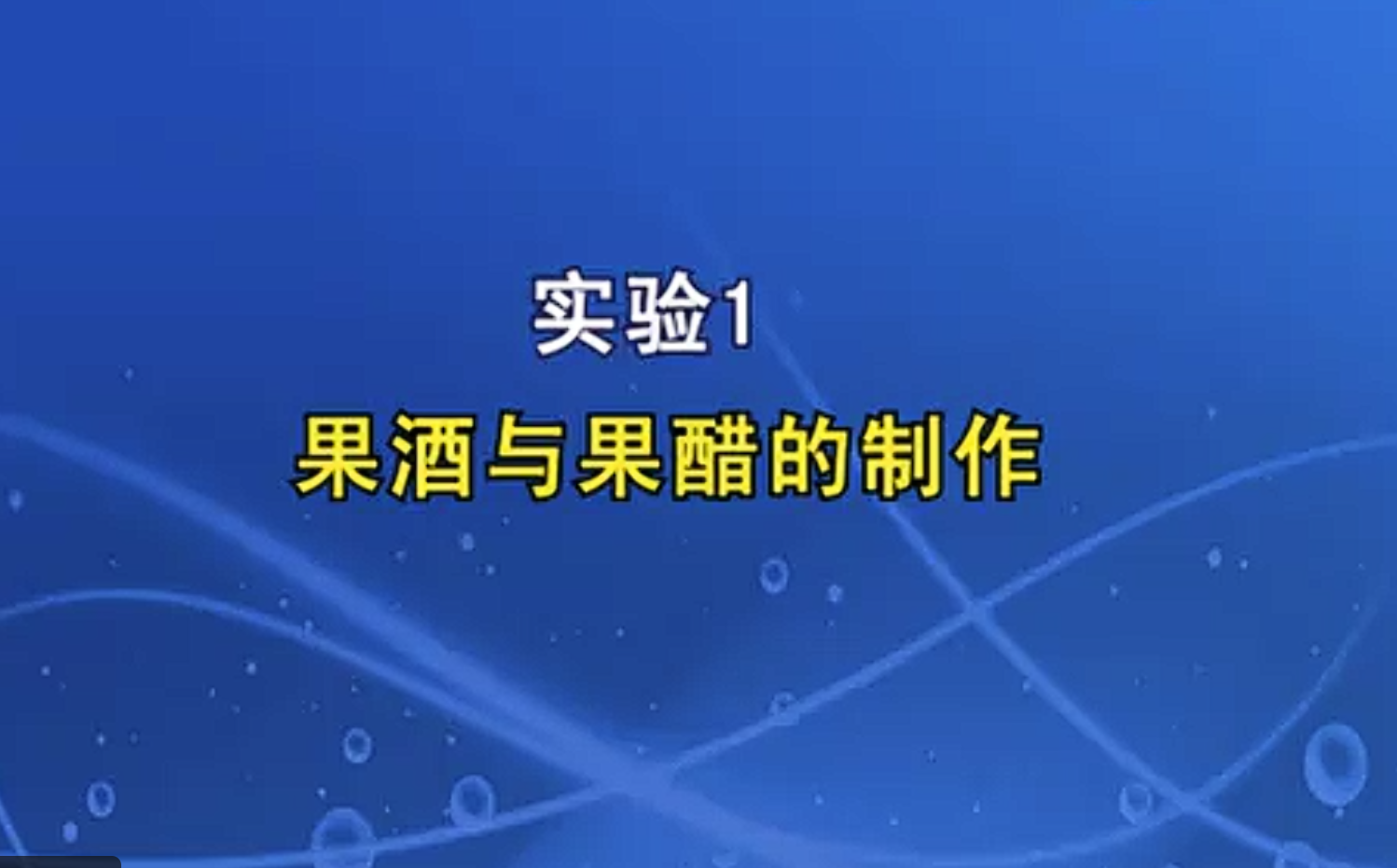 果酒与果醋制作实验演示