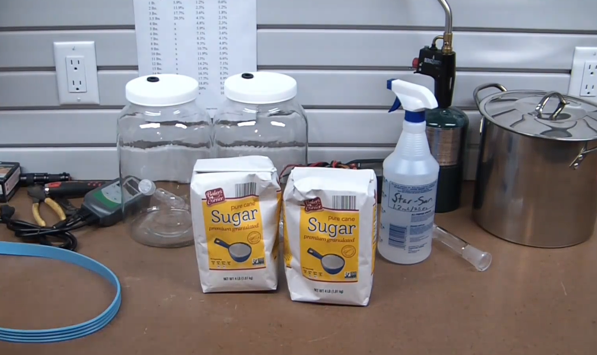 使用白砂糖制造“无水乙醇”浓度99.99%的酒精