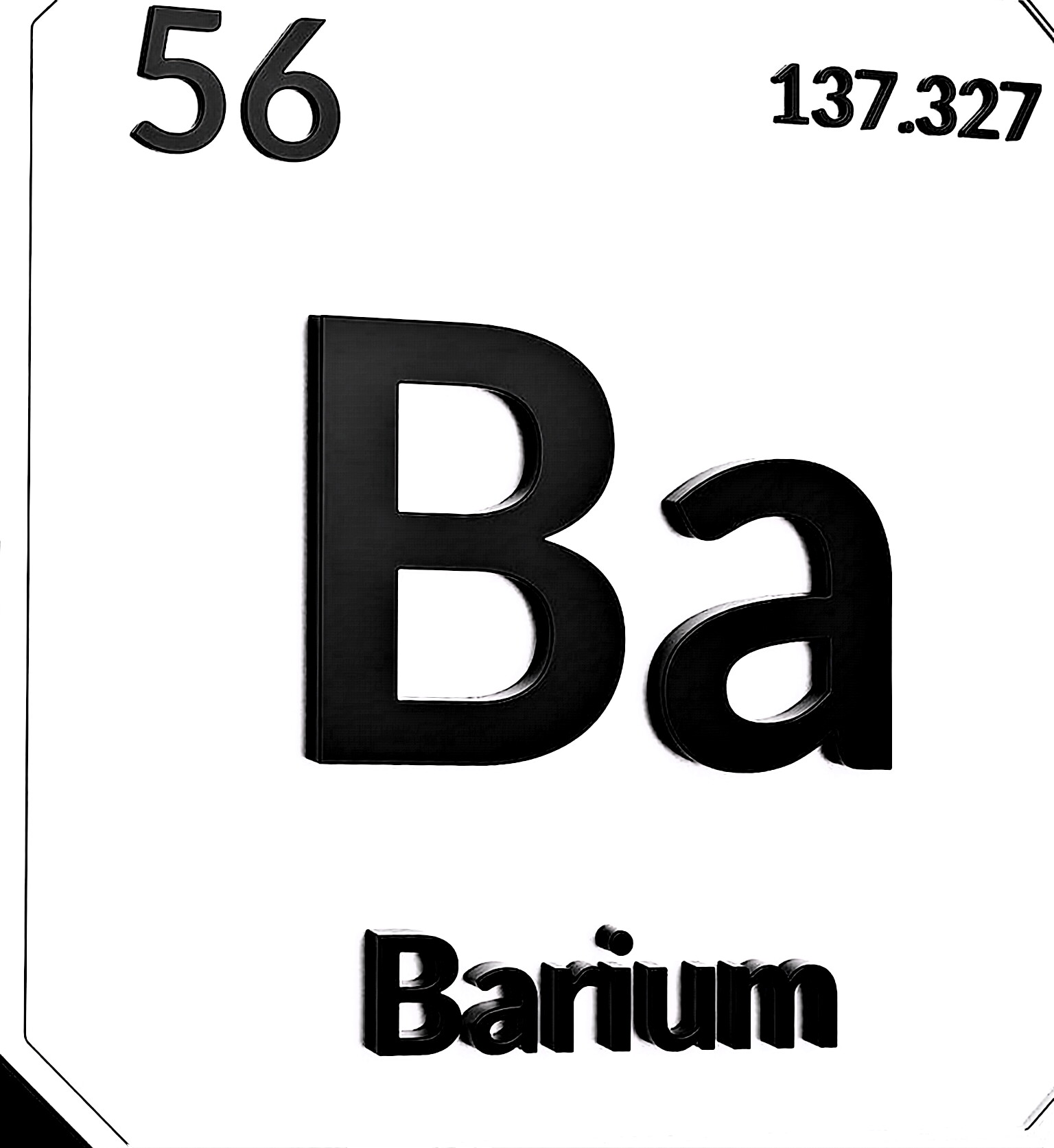 钡Ba 碱土金属中最活跃的稳定金属元素