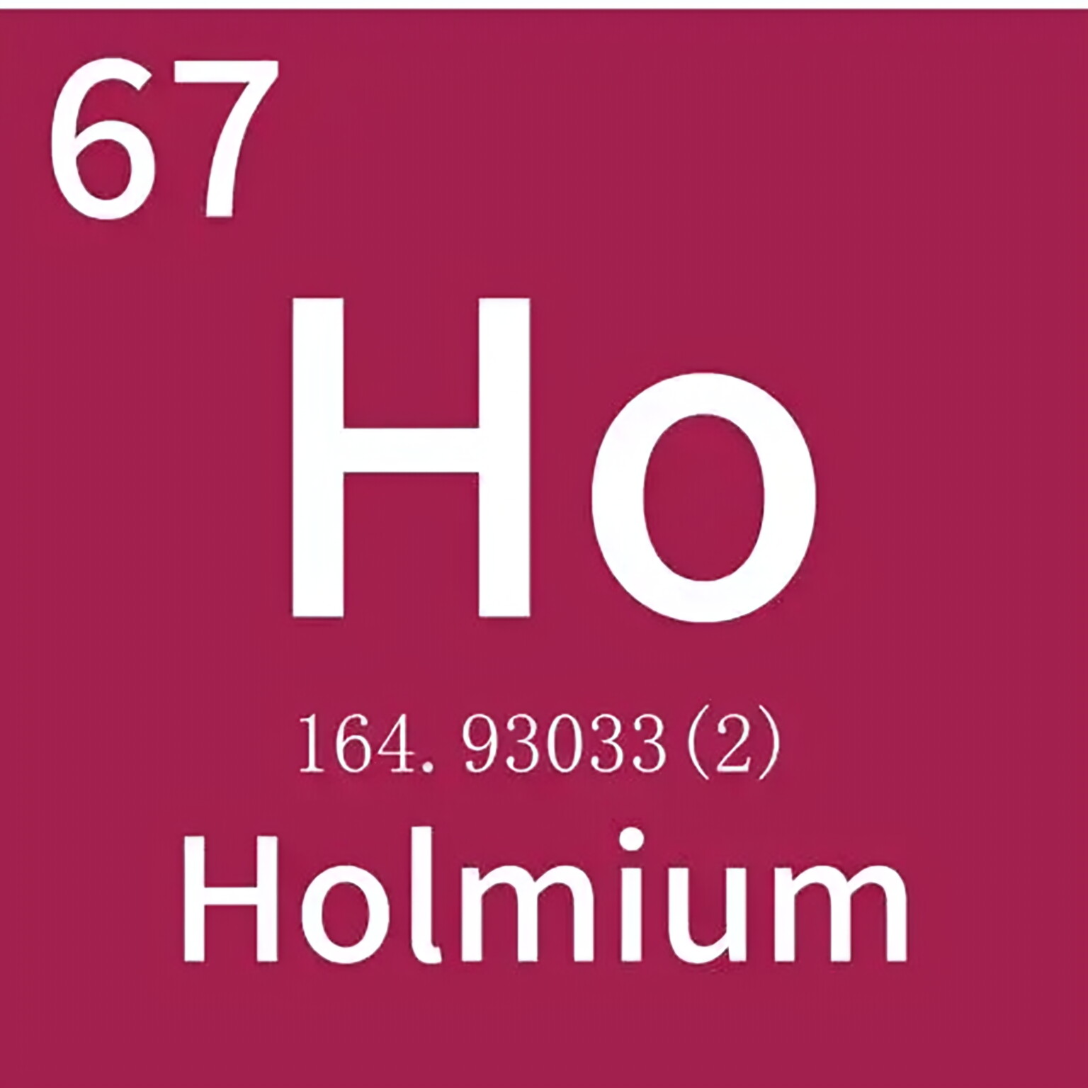 钬Ho 地球上磁性最强的金属