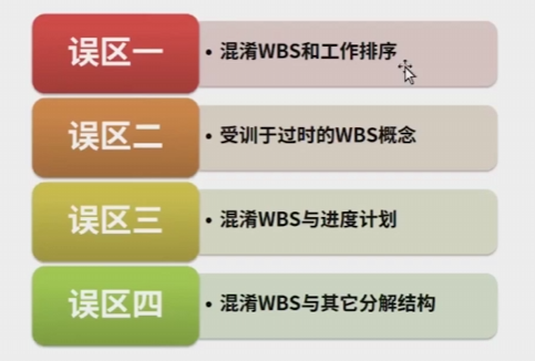 WBS常见的几种误区